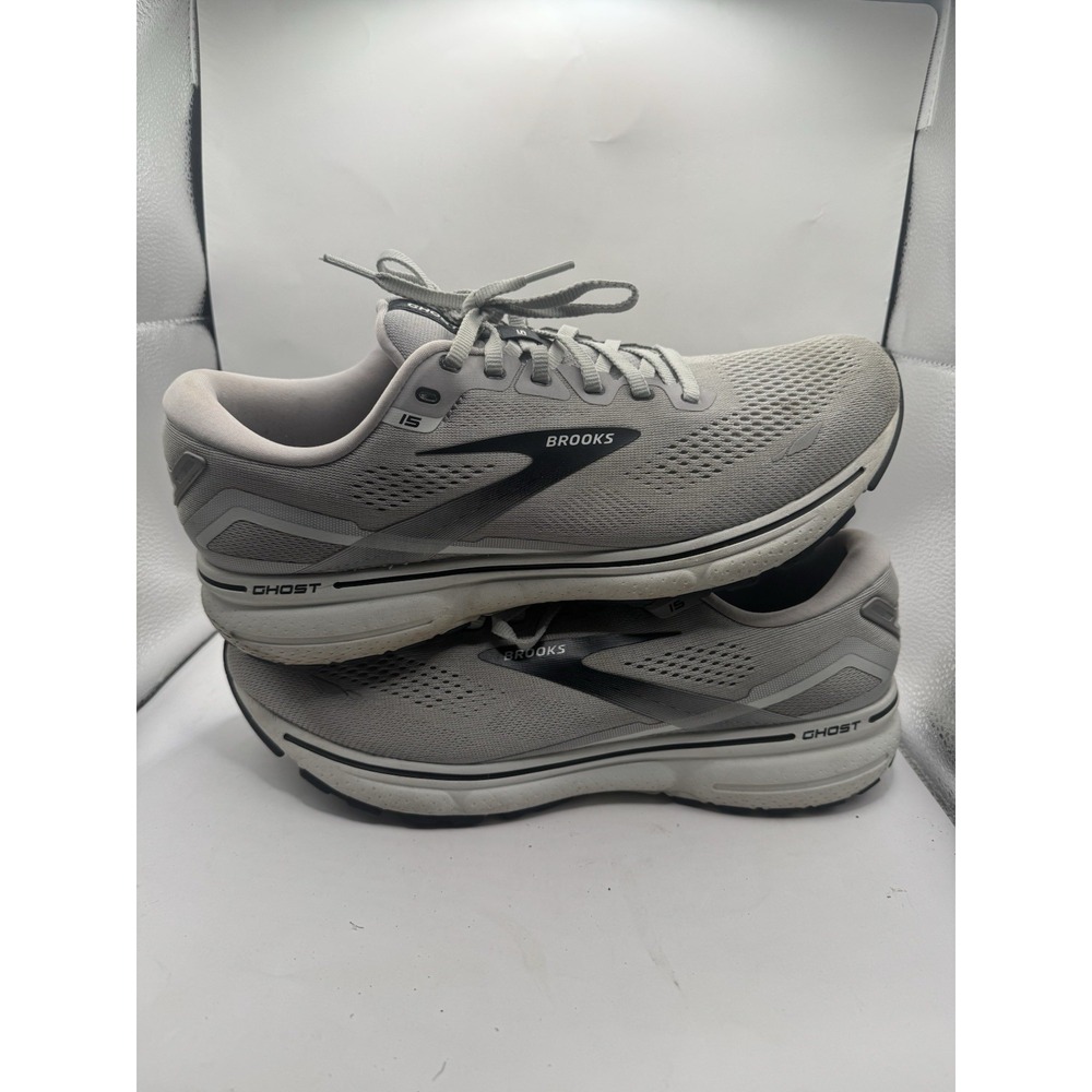 Brooks Ghost 15 Mens Size 12 Medium D Gray Shoes Sneaker 1103932 No Box